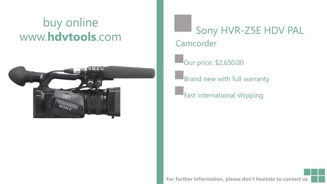 Sony HVR-Z5E Price $2650 Brand New with Warranty