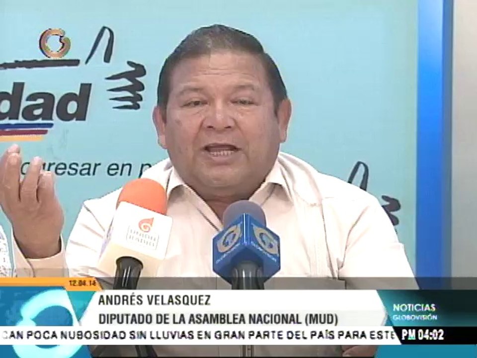 Andrés Velásquez pidió al presidente liberar "presos políticos"