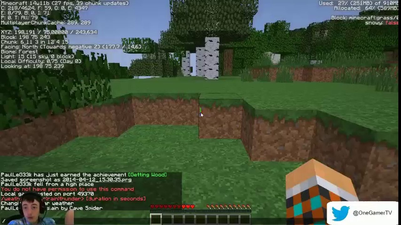 Rediffusion 12 avril - Partie 3 14h20 MineCraft
