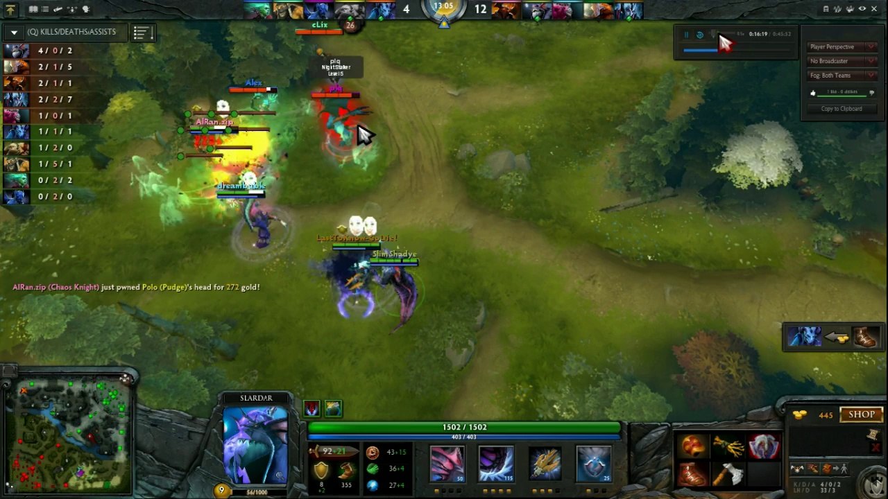 Dota 2 Gameplay: Sladar (1 Rapier)