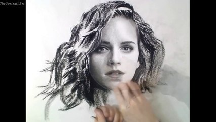 The lovely Emma Watson Theportraitart timelapse drawing