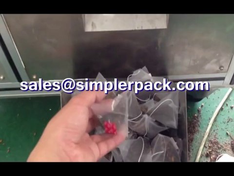 Lipton tea bag packing machine/pyramid tea bag packaging machine/triangle teabag