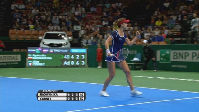 Cornet bt Radwanska (0-6 6-2 6-4) - WTA Katowice