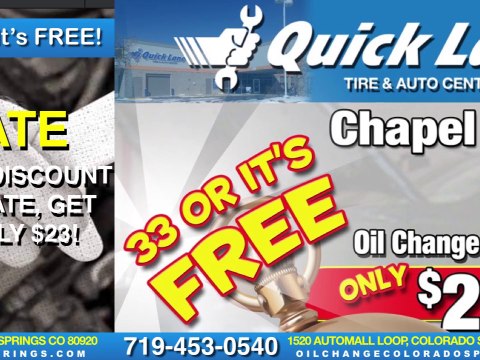 Chapel Hill Quick Lane Oil Change - Colorado Springs, CO