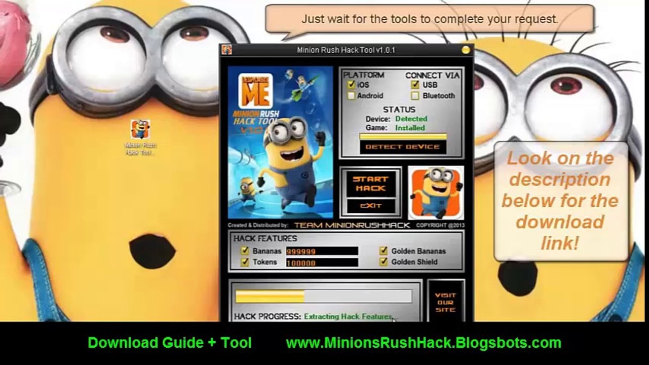 Despicable me Minion Rush Hack IOS & android