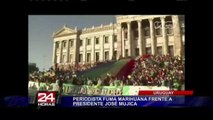 Periodista fuma marihuana en entrevista con el presidente José Mujica