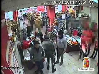Palermo - Rapina sventata da un vigilantes, tre arresti (12.04.14)