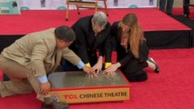 Jerry Lewis immortalized in cement at Chinese Theatre