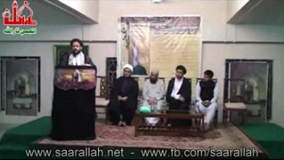 Molana Sadiq Raza Taqvi - Seminar 8 Shawal 2013