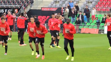 12/04/14 : SRFC-ASM : échauffement