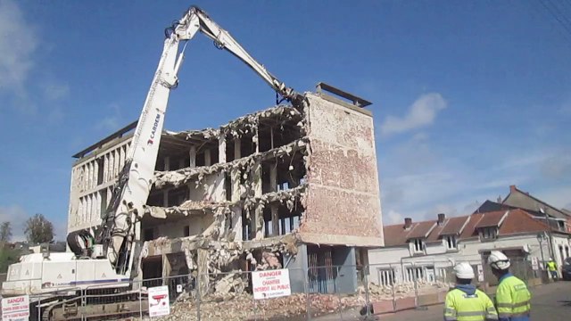 Fourmies : démolition du bâtiment Cétine