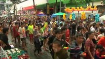 Thai protests cease for New Year water festival in Bangkok