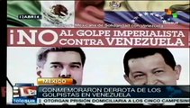 Recuerdan en México 12 años del retorno de Chávez al poder