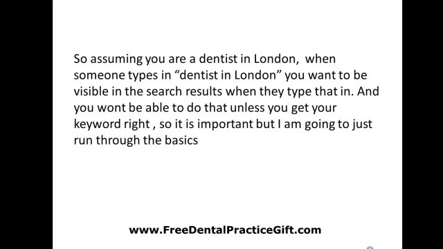 Basic Dental SEO Keywords Explained