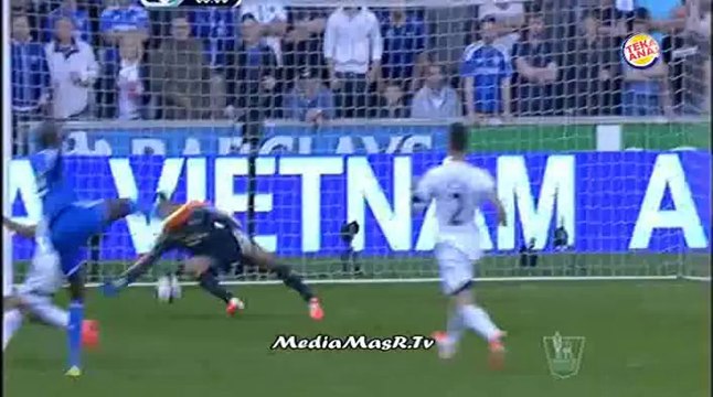 هدف تشيلسي الاول في سوانزى سيتي - ديمبا با - تعليق علي محمد علي - 13/4/2014