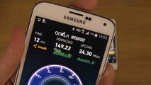 Samsung Galaxy S5 vs. iPhone 5S iOS 7.1 - Internet Speed Test