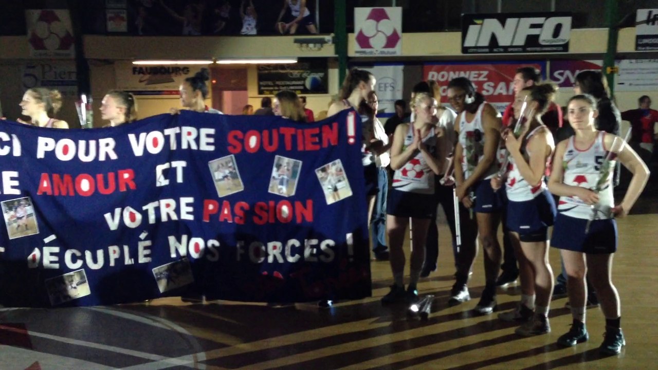 LF2 - Limoges ABC - Charnay - Le discours de Cap'taine Manon Sinico