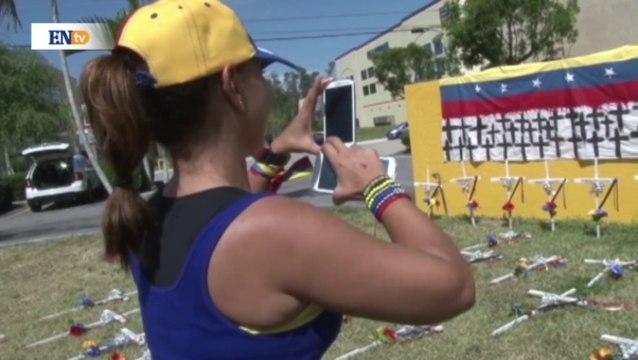 Venezolanos en Miami rinden homenaje a los caídos en protestas
