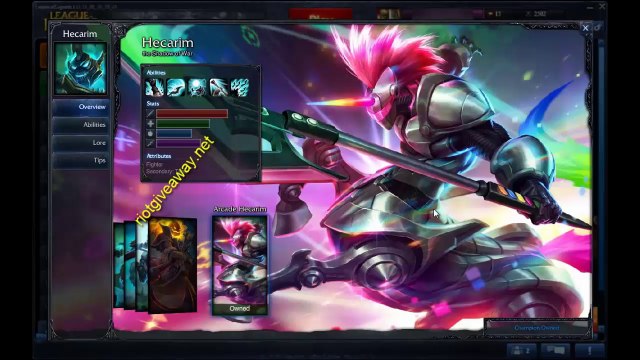 Pax East 2014 League of Legends Skin Codes Giveaway | ARCADE HECARIM | RIOT BLITZCRANK