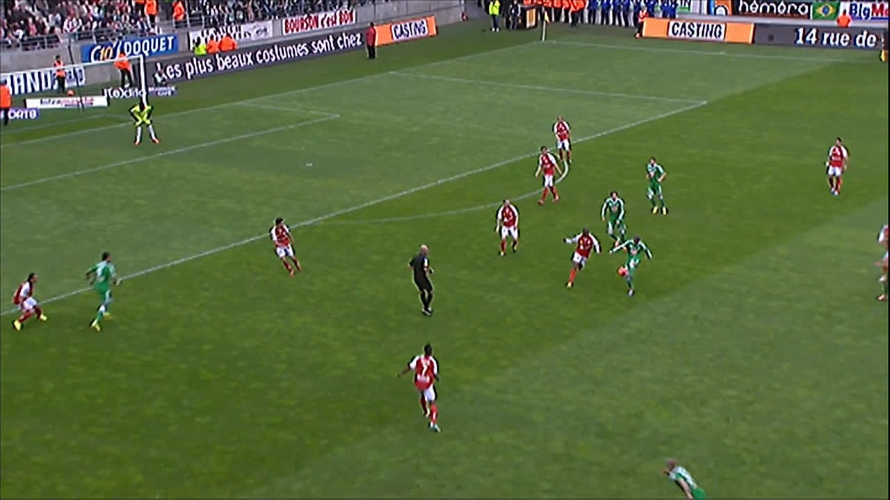 But BRANDAO (51ème) - Stade de Reims - AS Saint-Etienne - (2-2) - 13/04/14 - (SdR-ASSE)