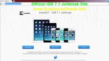 Jailbreak Untethered  Official Evasi0n iOS 7.1 iPhone iPod Touch iPad