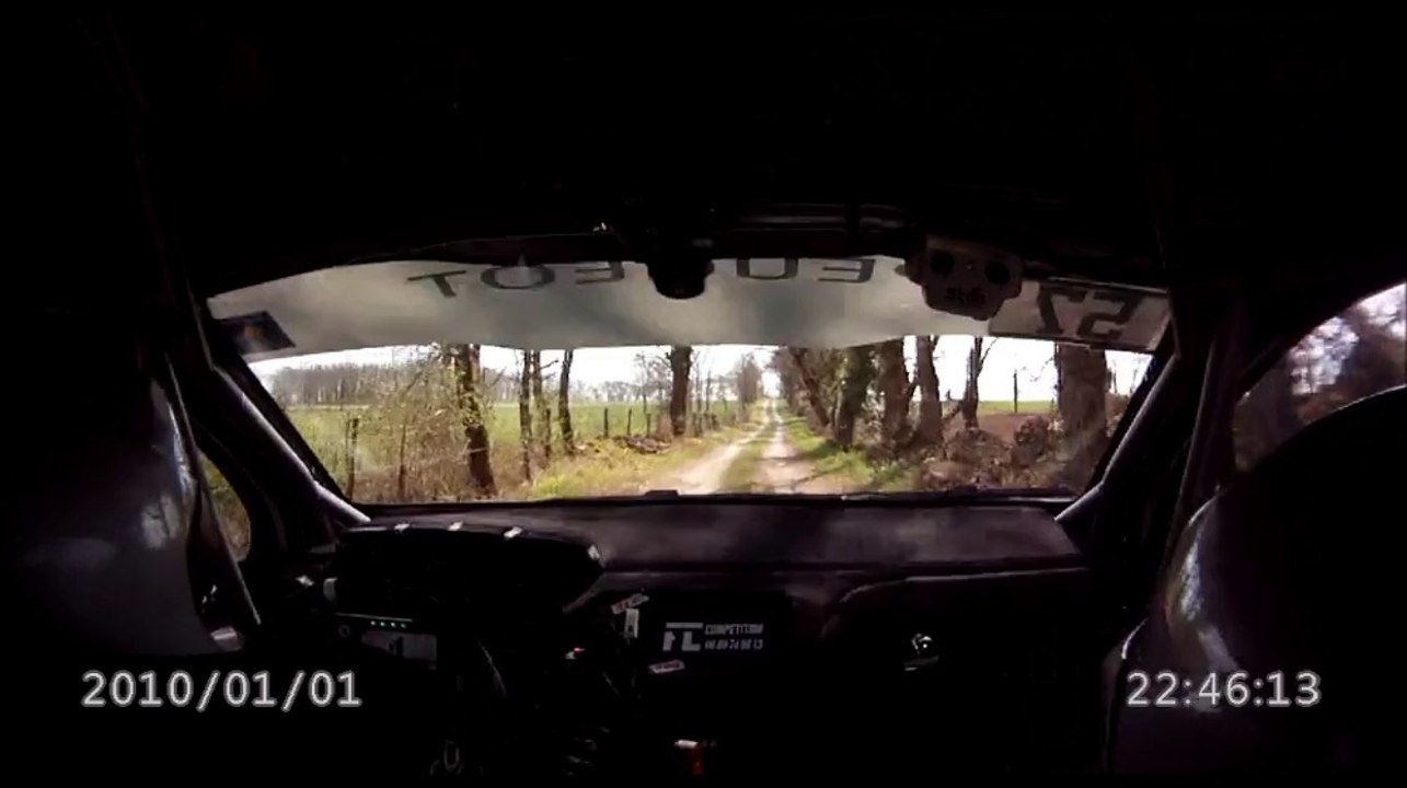 camera embarquée rallye terre des Causses 2014 es 10 JP MONNIN / Franck GILLIOT 208 R2