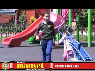 Parklar doldu boşaldı