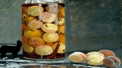 A Cat and Peaches of Monet