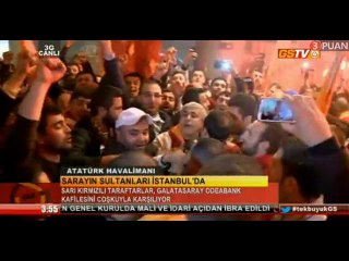 Euroleague şampiyonu Galatasaray'ı taraftarları coşkuyla karşıladı