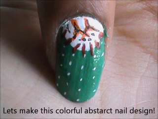 Abstract nail art