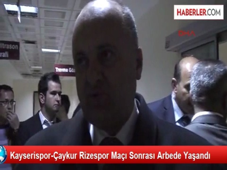 Kayserispor-Çaykur Rizespor Maçı Sonrası Arbede Yaşandı