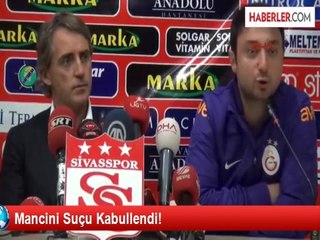 Mancini Suçu Kabullendi!