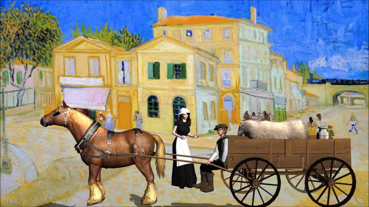 In front Gogh's House