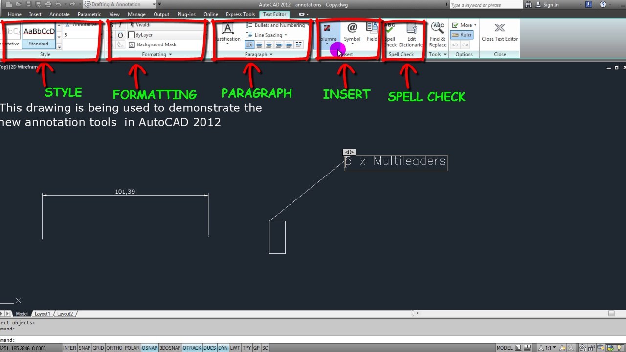 Annotation_1_Autocad_Sample_Video