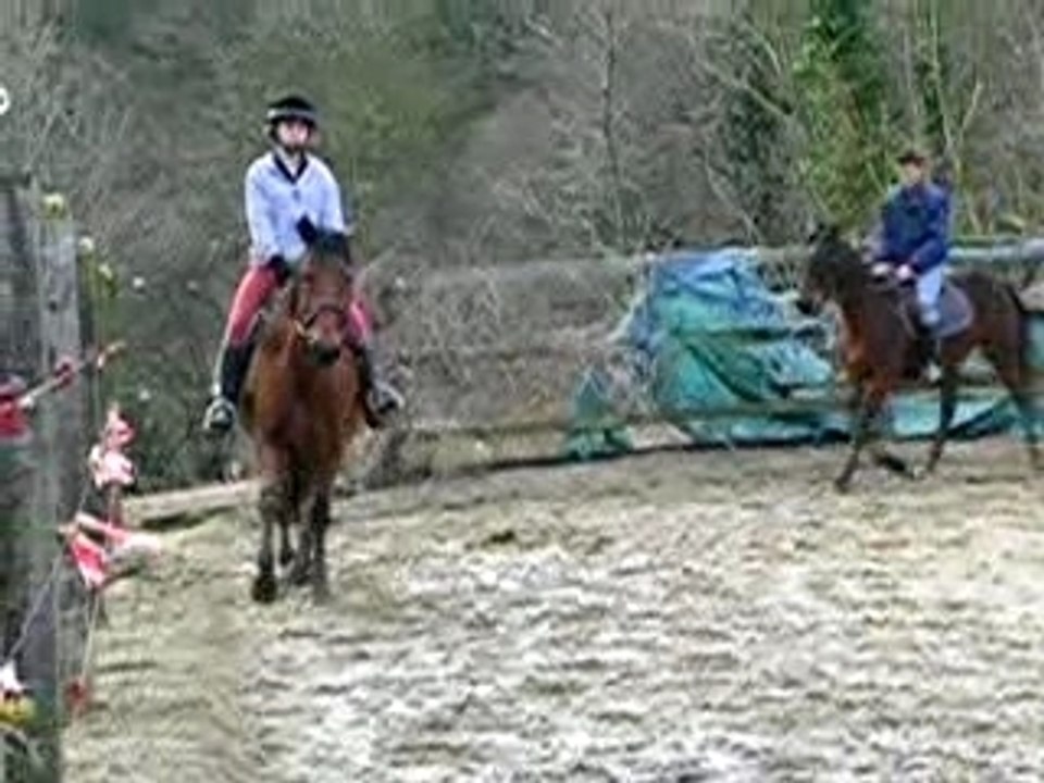 Florette,keno,papa et moi au trot