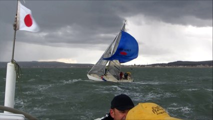 The Fury. Devils Advocate, First 48 Beneteau, outside Shoreham Harbour, Sussex Yacht Club Spring Series 2014.