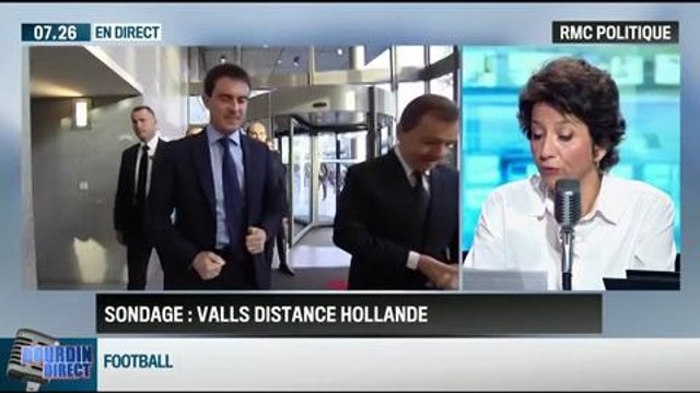 RMC Politique : sondage Ifop-JDD : un écart de popularité entre Manuel Valls et François Hollande -14/04