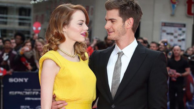 Emma Stone Andrew Garfield Amazing Spider Man 2 Premiere Red Carpet