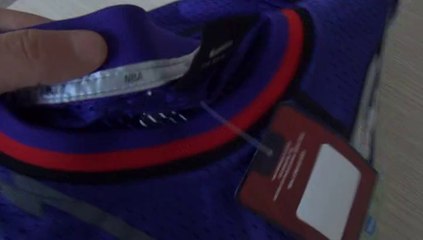 Unboxingjerseys.ru NBA Raptors #15 Vince Carter  purple basketball jersey review
