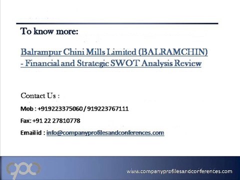 Balrampur Chini Mills Limited (BALRAMCHIN)