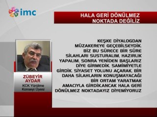 Zübeyir Aydar: Başmüzakereci Öcalan'dır