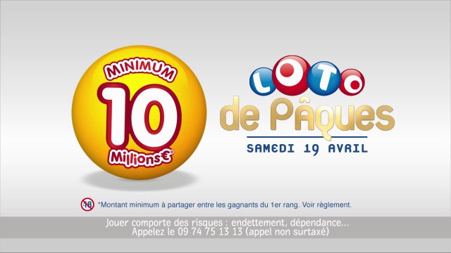 Publicité Loto spécial Pâques 2014 : Dans la rue avec la Poule aux Oeufs d'or