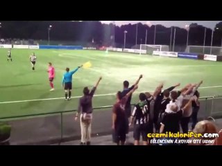 Yan Hakemi Taklit Eden Çılgın Langholmen Taraftarları