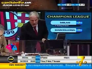 Milan'ın Barcelona Galibiyetine Öküz Gibi Sevinen Tiziano Crude