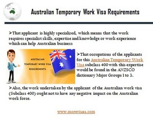 Australian Temporary Work Visa 