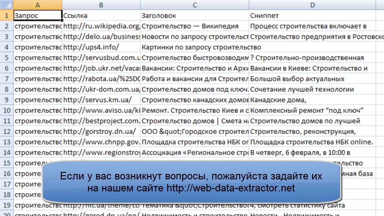 Парсер гугла