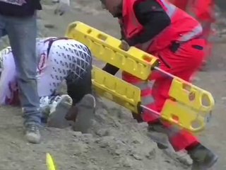 Crazy Crash ! MXGP of Trentino 2014 Evgeny Bobryshev - Motocross