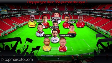 L'équipe type de la 33e journée de Ligue 1 !
