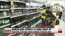 Korean beer exports to China increase on back of Korean drama success