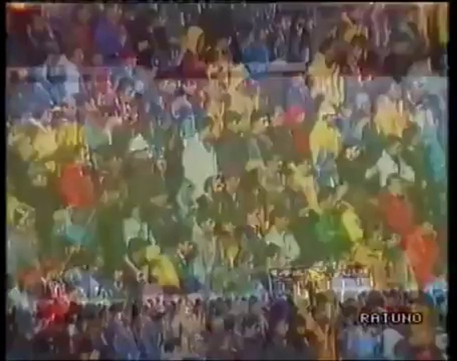 AC Milan fans singing you'll never walk alone in tribute of Liverpool fans